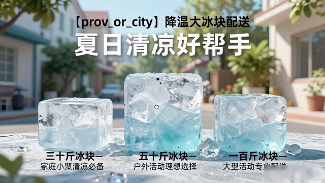 乌鲁木齐降温大冰块配送_海鲜排档降温解决方案_高温天气大冰块配送